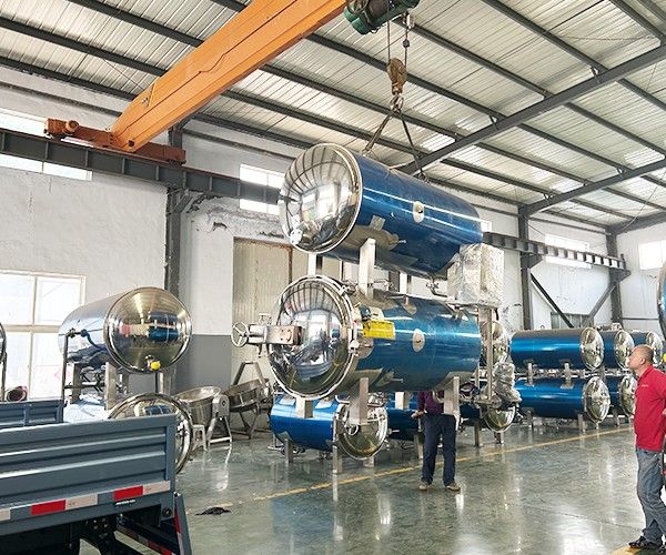 香菇殺菌鍋發貨案例-湖北宜昌